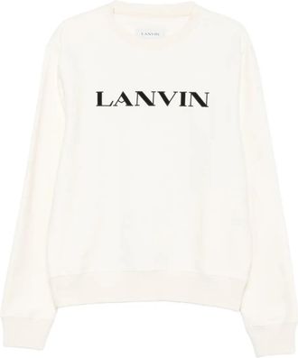 Lanvin Cotton Sweatshirt With Embroidered Logo