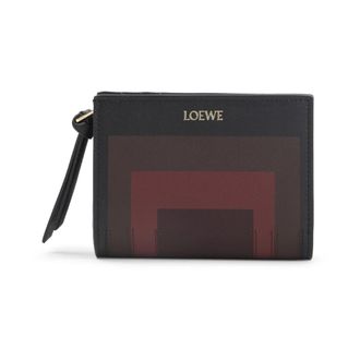 Loewe Accessoires, Dames, Veelkleurig, ONE Size, Leer, Compact Wallet in Nappa Calfskin
