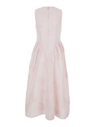 Rotate Floral Embroidered Dress - Pink