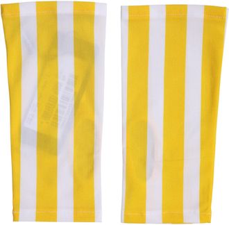 Dolce & Gabbana Nylon Fingerless Gloves - Yellow