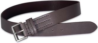AllSaints Split Loop Leather Belt in Grey at Nordstrom, Size 34