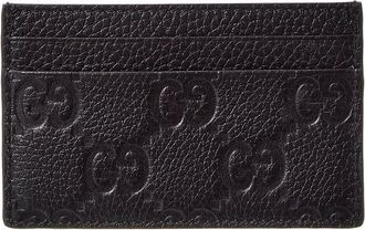 Gucci Imprint Leather Card Case