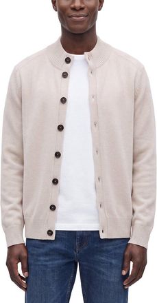 N.Peal N. PEAL 100% Cashmere Mock Neck Cardigan