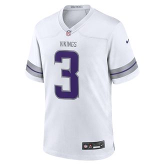 Nike Jordan Addison Minnesota Vikings Nike Mens NFL Game Jersey in White | 67NM0BAZ9MF-00X