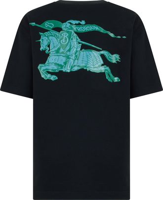 Burberry Mens T-Shirt Black Cotton T-Shirts And Polos