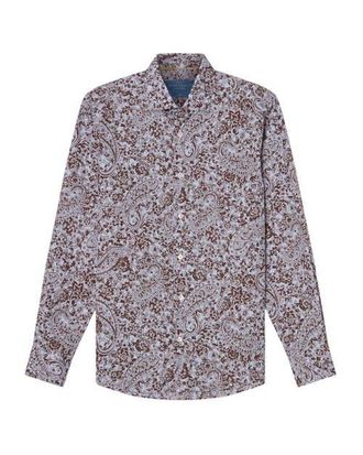 Robert Talbott Reynolds Floral Paisley Print Shirt in Brown Multi at Nordstrom, Size X-Large