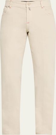 Kiton Mens Straight Fit Five-Pocket Pants