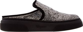 Ferragamo Ferragamo Crystal-Embellished Slip-On Sneakers, Size 7