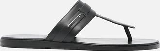 Tom Ford Mens Leather Sandals Black - Size: 10