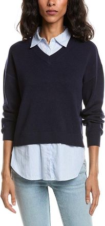 Design History Stripe Two-Fer Sweater