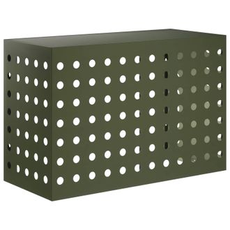 vidaXL Funda Para Aire Acondicionado Verde Oliva 90 X 40 X 60 Cm Acero Vidaxl