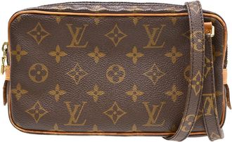 Louis Vuitton Pochette Marly Bandouliere Monogram Canvas Brown Canvas Handbag (Pre-Owned)