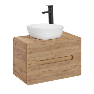 Petits Meubles Mueble lavabo estratificado marr&oacute;n