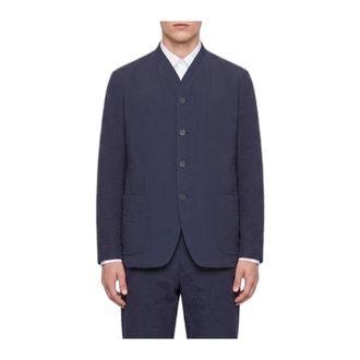 Giorgio Armani Blazer monopetto in misto viscosa - - Jackets - Uomo - Blu - M