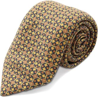 Hermès Cravatta in seta anni 2010 - Giallo