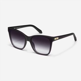 Quay Womens After Party Sunglasses In Matte Black/ Black Fade