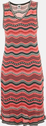 M Missoni Multicolour Striped Stretch Knit Mini Dress