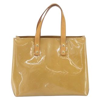 Louis Vuitton Reade Monogram Vernis Beige Patent_Leather Handbag (Pre-Owned)