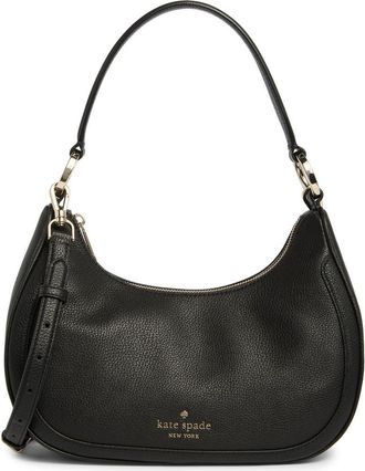 Kate Spade New York Leila Pebbled Leather Shoulder Bag in Black at Nordstrom Rack