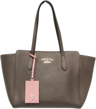Gucci Pre-owned Tote Bags, female, Gray, Size: ONE SIZE Pre-owned Vintage Tote Bag