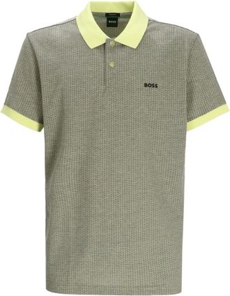 HUGO BOSS Green Dot Print Logo Polo
