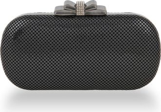 Whiting & Davis Marilyn Bow Minaudiere in Black at Nordstrom