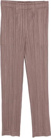 Pleats Please Issey Miyake Pantaloni pliss&eacute; - Marrone