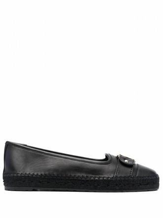 Ferragamo Womens Vara Buckle Espadrilles In Black