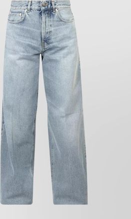 Haikure high-waisted straight leg denim trousers