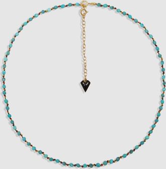 Mon Precieux Ge Collier Candies Facettes Turquoise Cordon Multicolore