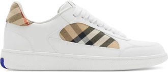 Burberry Witte Veterschoenen met Gewatteerde Enkel - Dames - Sneakers - Wit - 36 1/2 EU - Schoenen