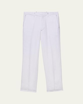 Cotton slim pants in black - Prada | Mytheresa