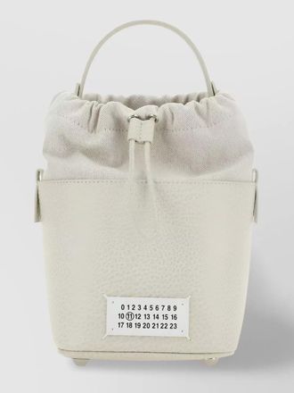 Maison Margiela drawstring numbers patch bag