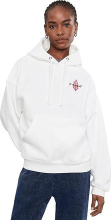 Free People Movement Ctw Final Call Front Logo Womens Sweatshirt White Combo : LG (Womens 12-14), Cotton