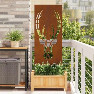vidaXL Pantalla De Privacidad Para Jard&iacute;n Oxidado 50 X 140 Cm Vidaxl