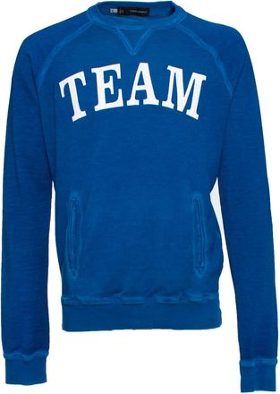 Dsquared2 blauwe trui met tekst