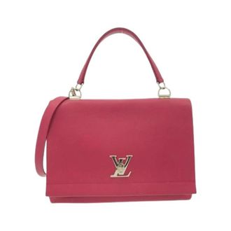 Louis Vuitton Pre-owned Handbags, female, Pink, Size: ONE SIZE Pre-owned Lockme II Handbag