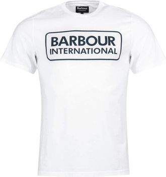 Barbour Grafisch T-shirt Klassiek Wit - Heren - T-shirts - Wit - XL - Katoen - Tops
