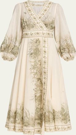 Zimmermann Wanderlust Wrap Midi Dress