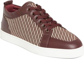 Christian Louboutin Rantulow Low Top Sneaker in Amara/White/Brown at Nordstrom, Size 11.5Us