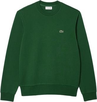 Lacoste Groene hemden - Heren - Sweatshirts - Groen - 2XL - Katoen - Hoodies & sweatvesten