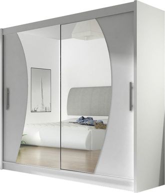 Mirjan24 Mobilier1 - Armario Closico 115, Blanco, 215x180x58cm, Puertas De Armario: Correderas, N&uacute;mero De Estantes: 0