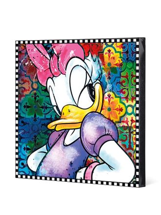 Egan Immagine Daisy Duck Forever & Ever (70cm x 70cm) - Bianco