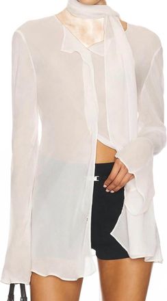 EAVES Via Blouse In Ivory