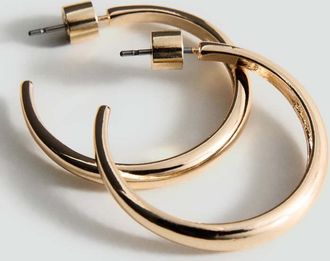 Mango Orecchini anello oro - Donna - Taglia unica - MANGO