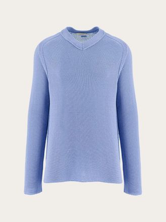 Ferragamo Men V-neck sweater Blue