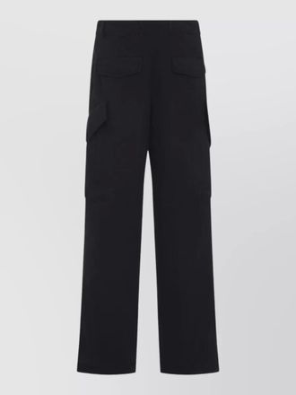 Dries Van Noten paxer bis cargo trousers button detail