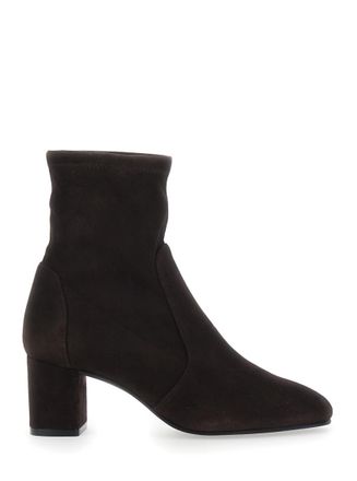 Stuart Weitzman Black Yulia Suede Boots