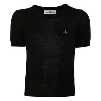 Vivienne Westwood T-Shirts, female, Black, Size: XS Bea Top