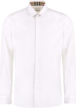Burberry White Regular Solid Shirt